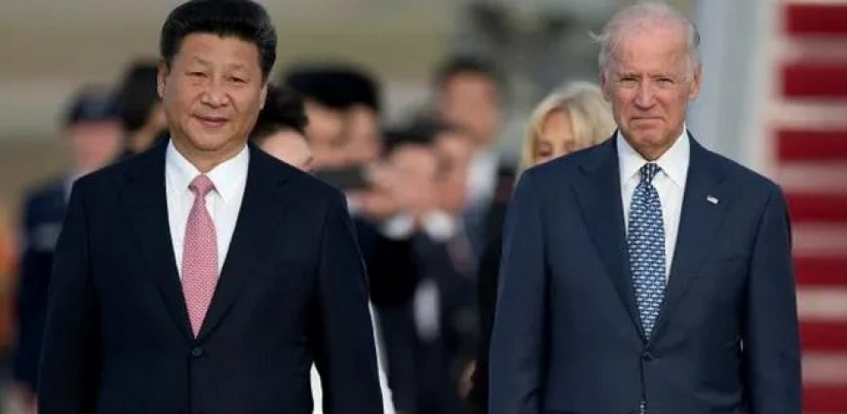 El presidente de Estados Unidos, Joe Biden, y su homologo chino, Xi Jinping/ Foto de archivo Listín Diario