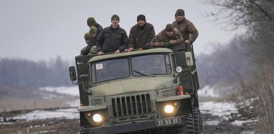 Soldados en Ucrania. Foto AP