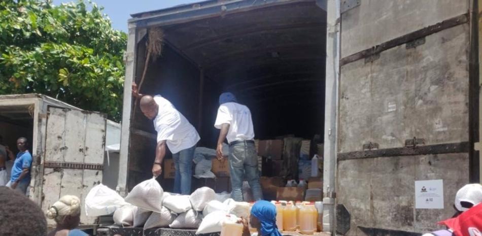 Ayuda humanitaria distribuida en Haití. 

Foto: ALIANZA POR LA SOLIDARIDAD| EP