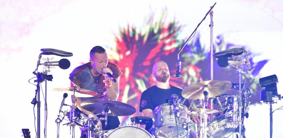 Banda británica Coldplay en conciero en el Estadio Olímpico. 

Foto: Glauco Moquete| Listín Diario