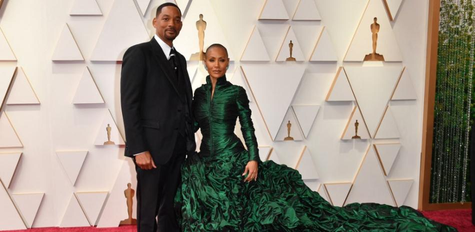 Will Smith y su esposa Jada Smith en los Premios Óscars 2022.
