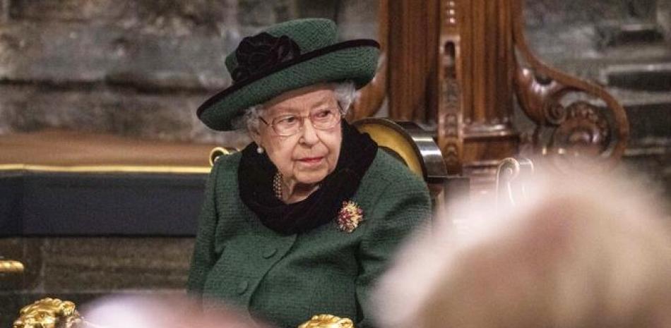 La reina Isabel II de Gran Bretaña en la misa de acción de gracias en memoria del fallecido príncipe Felipe, duque de Edimburgo, en la Abadía de Westminster el 29 de marzo de 2022.

Foto: Richard Pohle/Pool via AP