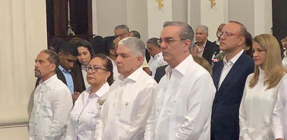 El presidente Luis Abinader participó la mañana de hoy en Tedeum en la Catedral Santiago Apóstol por la conmemoración del 178 aniversario de la Batalla del 30 de Marzo.
