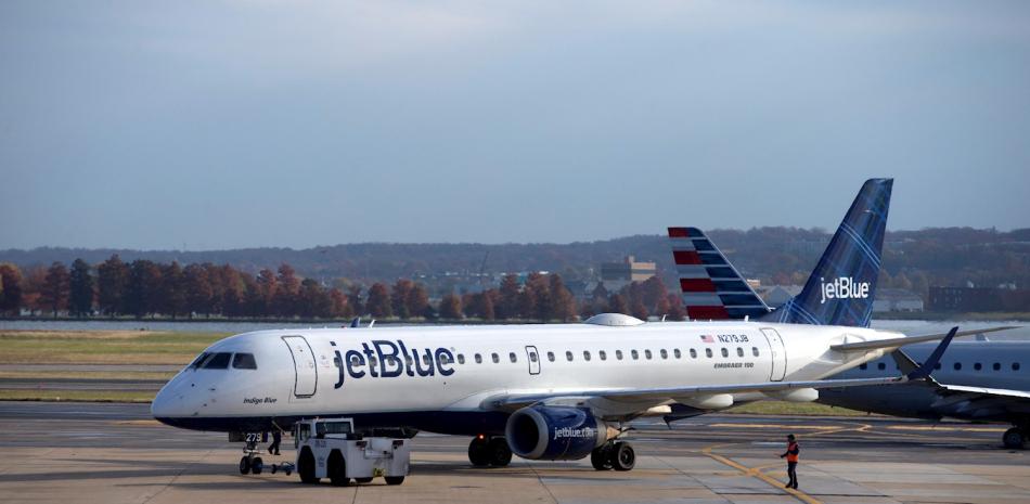 Avión de la aerolínea JetBlue
