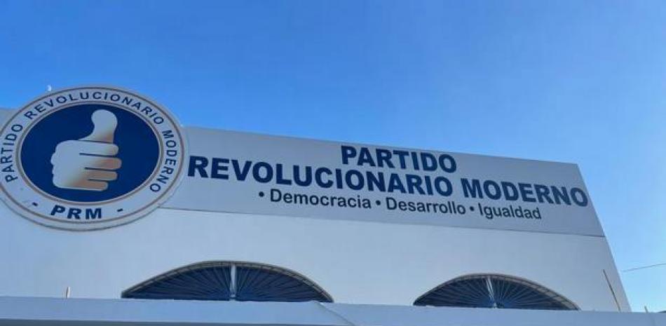 Fachada del Partido Revolucionario Moderno (PRM). Foto: Archivo.