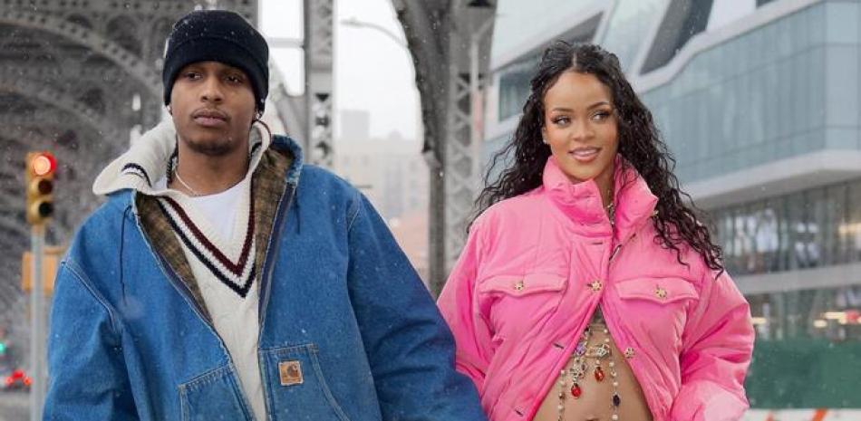 Rihanna y A$AP Rocky. Fuente externa.