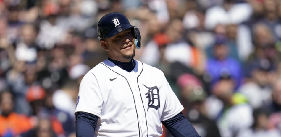 El venezolano Miguel Cabrera, de los Tigres de Detroit, (Paul Sancya / Associated Press)
