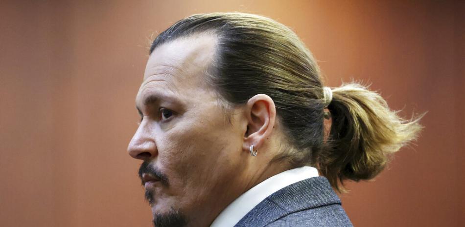 El actor Johnny Depp en la Corte de Circuito del Condado de Fairfax en Fairfax, Virginia el jueves 28 de abril de 2022.

Foto: Michael Reynolds/Pool Photo via AP
