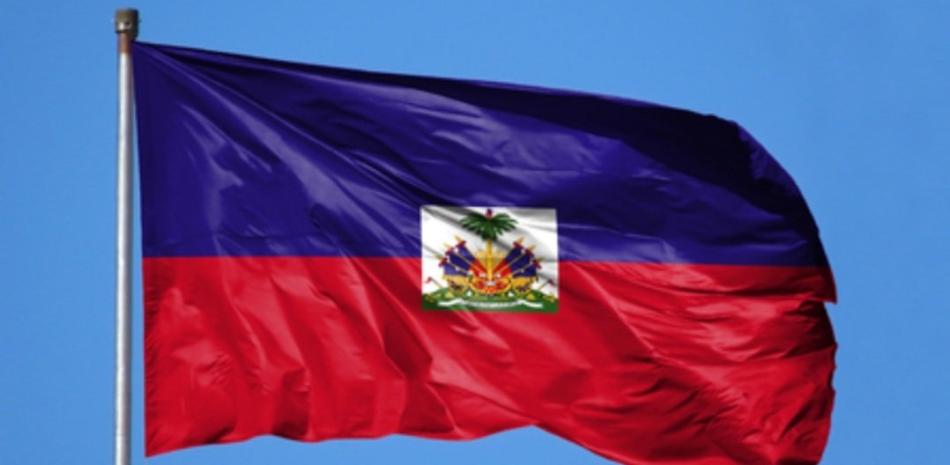Bandera de Haití. Foto de archivo.