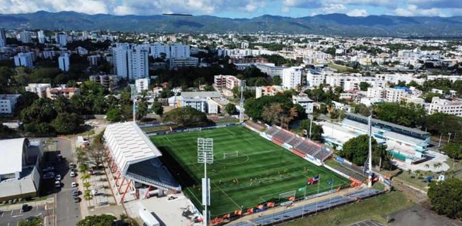 Vista del estadio del Cibao FC que será la sede del Campeonato de Clubes del Caribe.