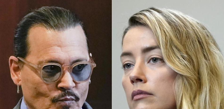 Johnny Depp y Amber Heard. Foto AP.