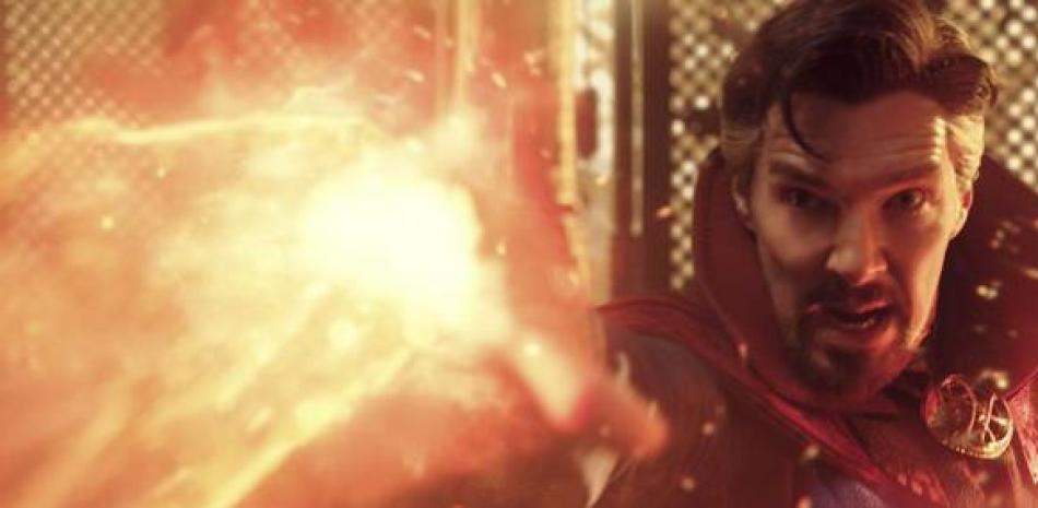 Benedict Cumberbatch en el papel de Dr. Stephen Strange en una escena de "Doctor Strange in the Multiverse of Madness" (“Doctor Strange en el multiverso de la locura”) en una imagen proporcionada por Marvel Studios (Marvel Studios via AP).