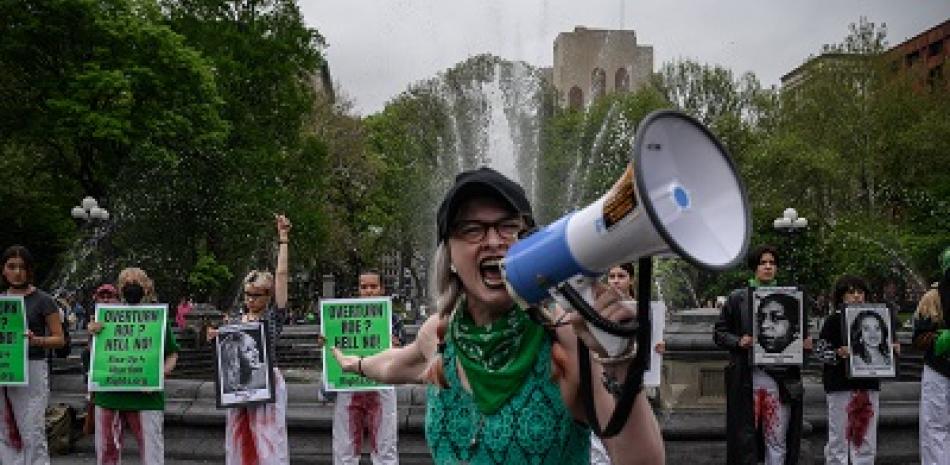 Activistas pro-aborto. Foto: AFP