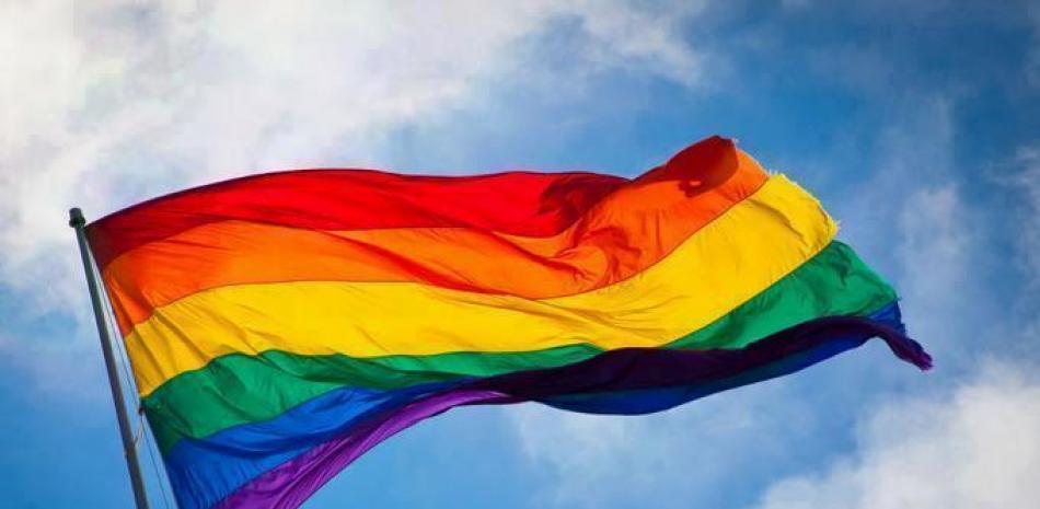 Bandera gay, foto de archivo LD