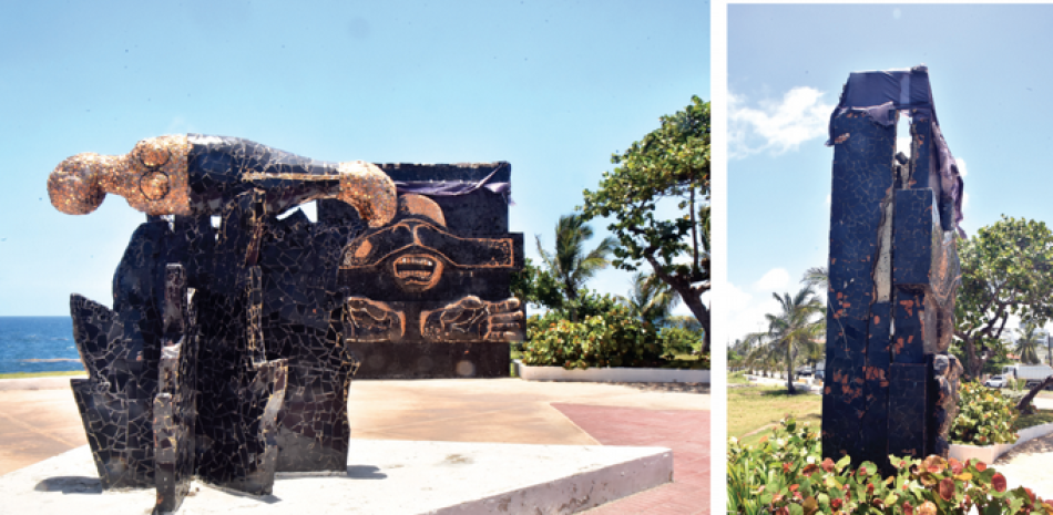 La falta de mantenimiento es visible en el monumento que recuerda la caída de Rafael Trujillo, el 30 de mayo de 1961. JORGE MARTÍNEZ/LD