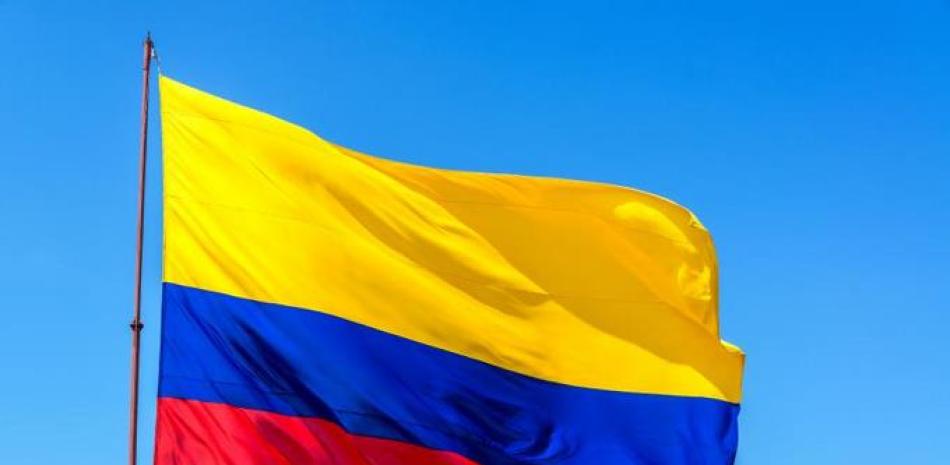 Bandera de Colombia. Foto de archivo