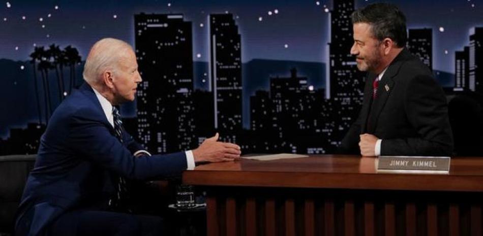 Presidente estadounidense Joe Biden en el programa "Jimmy Kimmel Live". Foto: Cuenta de Twitter de Jimmy Kimmel