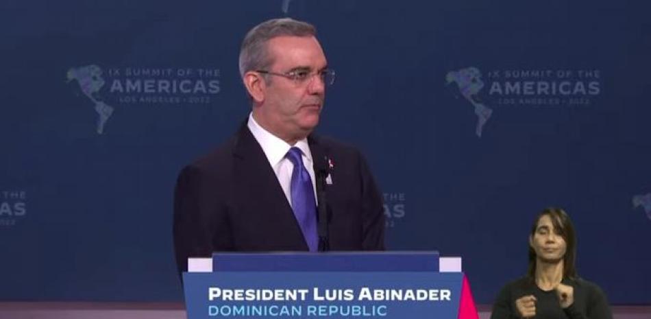 Luis Abinader en la Cumbre de las Américas.