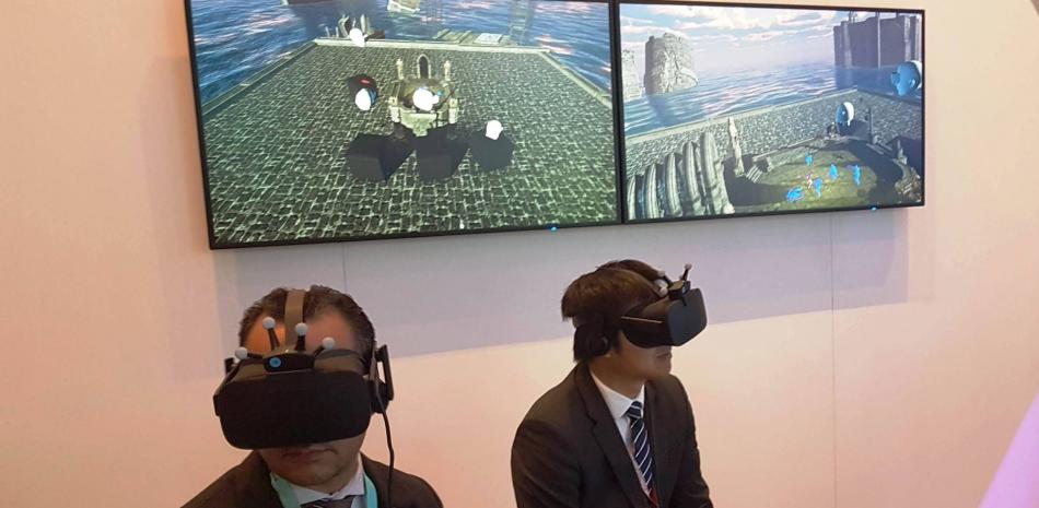 Archivo: Una de las aplicaciones de realidad virtual presentadas en el Mobile World Congress.