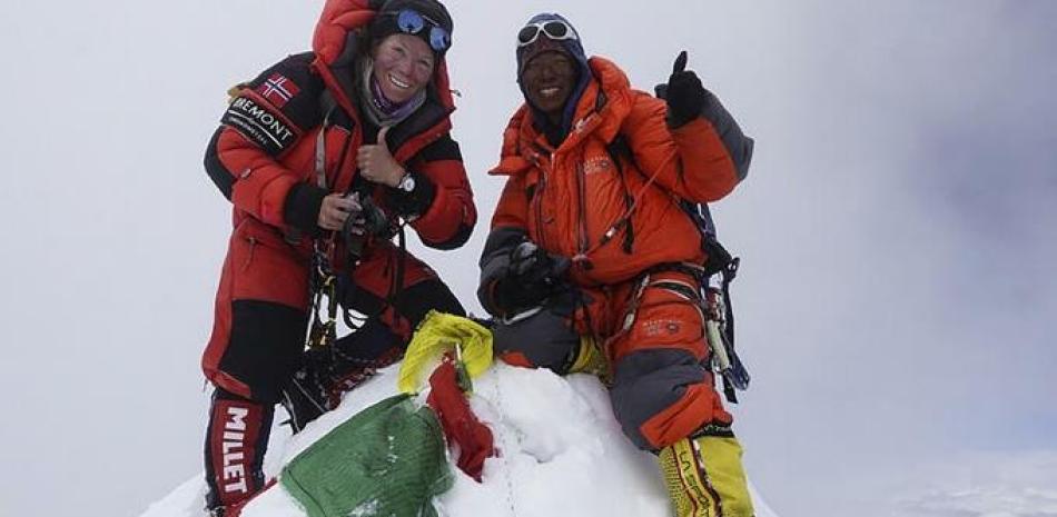 Alpinista noruega Kristin Harila. Foto: AFP