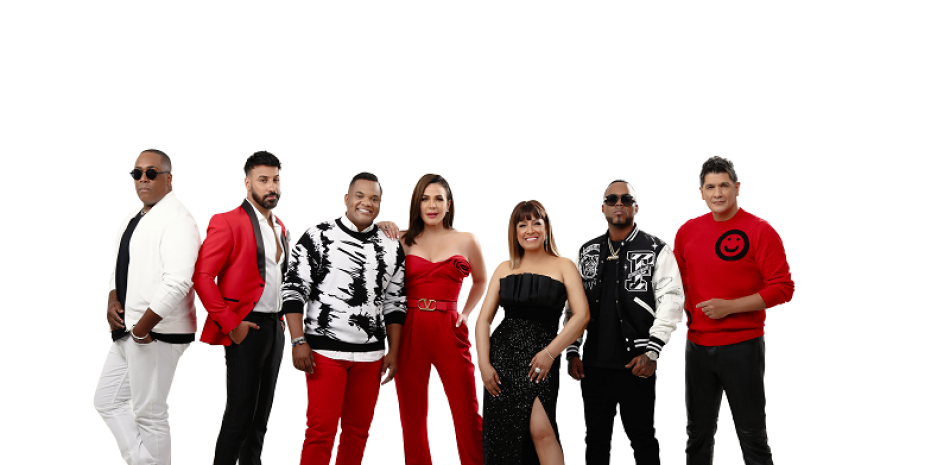 The Voice Dominicana es conducida por  Luz Garcia y Yoel López, en la compañía de Mily Quezada, Alex Matos, Musicólogo y Eddy Herrera coaches del programa.