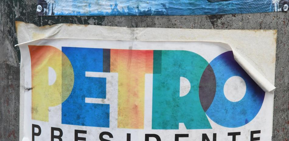 Cartel electoral del candidato presidencial Gustavo Petro. AÑELI PABLO / TÉLAM