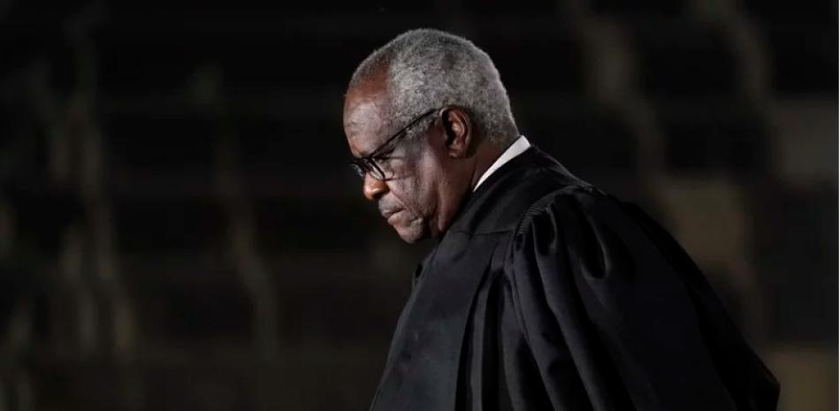 El juez Clarence Thomas, de la Corte Suprema. Foto: AP.