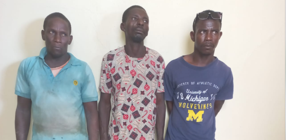 Los tres haitianos capturados por el Cesfront