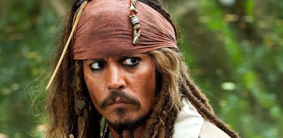 Johnny Depp interprentado el papel de Jack Sparrow, fuente externa