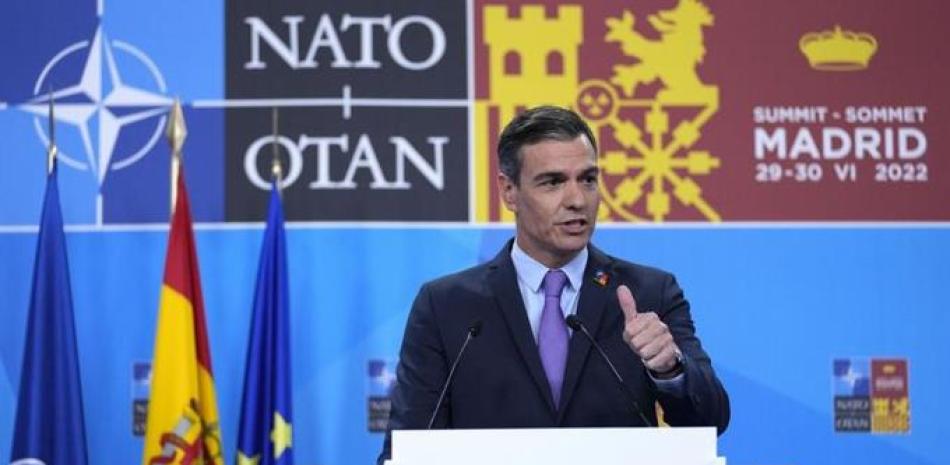 El presidente del gobierno español Pedro Sánchez en Madrid el 30 de junio del 2022.  ap