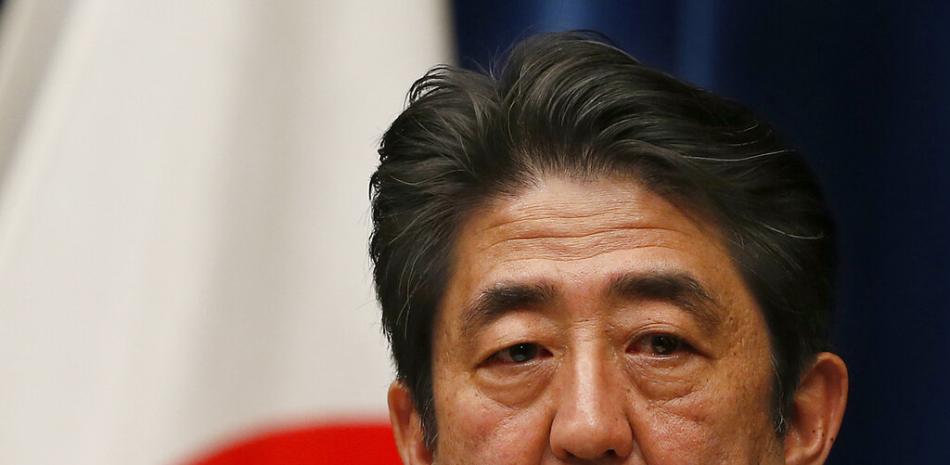 Ex primer ministro japonés Shinzo Abe. Foto AP.