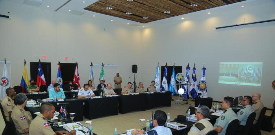 Participantes en la Conferencia de las Fuerzas Armadas Centroamericanas. Externa/