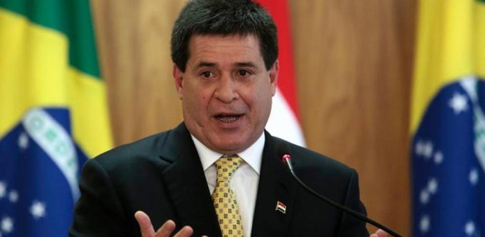 El expresidente de Paraguay, Horacio Cartes, negó que cometiera actos de corrupción en su mandato.