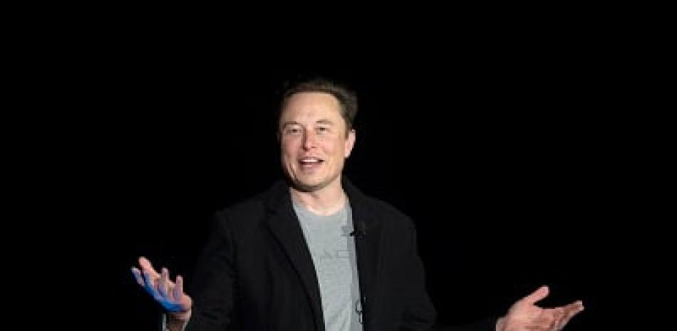 Elon Musk en una conferencia de prensa en las instalaciones de Starbase de SpaceX , en el sur de Texas. Foto: AFP Forum.