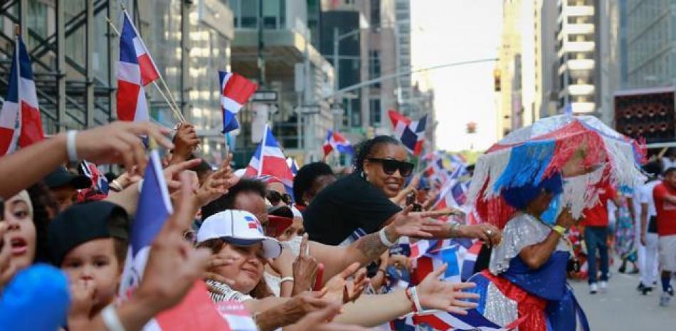 Desfile dominicano en Nueva York. Foto de archivo