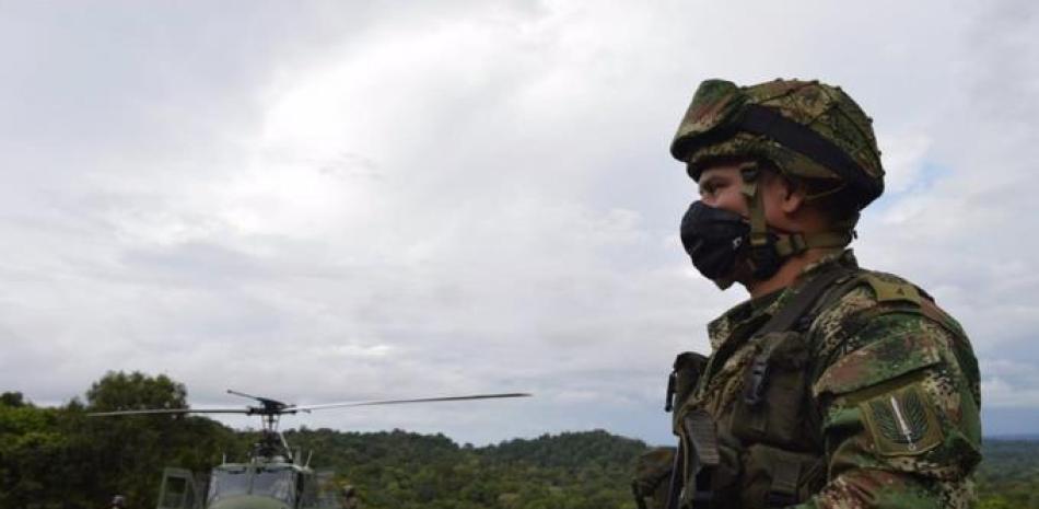 Militares colombianos / fotografia de archivo