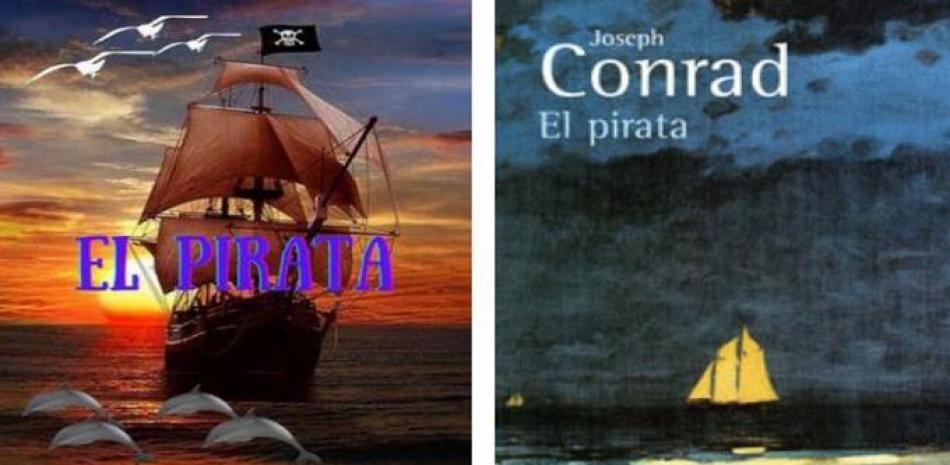 Distintas ediciones de la novela “El pirata”..