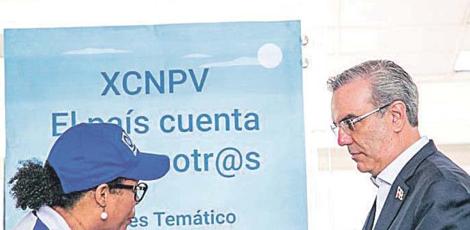 Presidente Abinader encabeza acto del censo. J. MARTÍNEZ