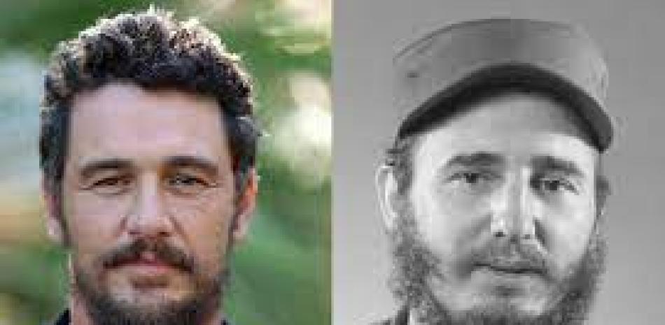 Fidel Castro y James Franco. Foto de archivo.
