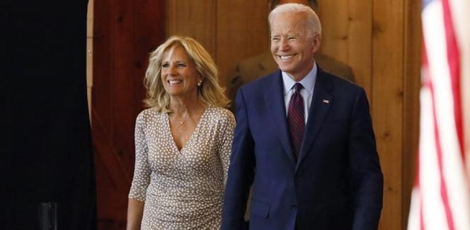 Presidente de Estados Unidos Joe Biden y su esposa, la primera dama Jill Biden. Foto de archivo