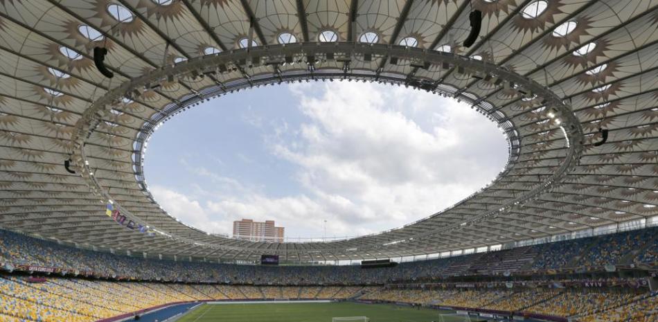 Vista del Estadio Olímpico en Kiev, Ucrania, el 10 de junio.
