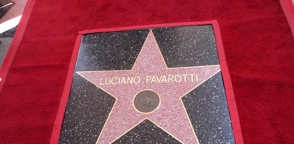 Estrella de Pavarotti. Foto AFP.