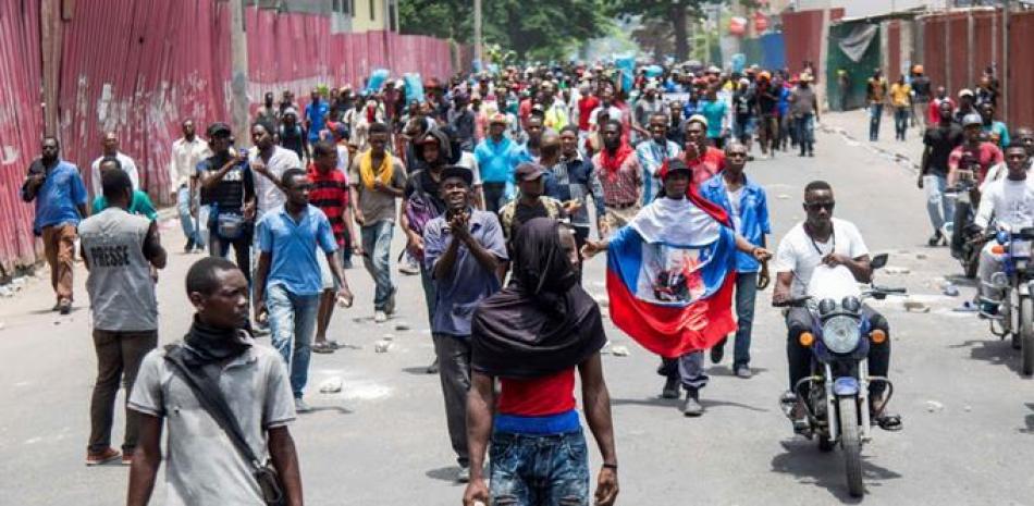 Manifestaciones en Haiti.