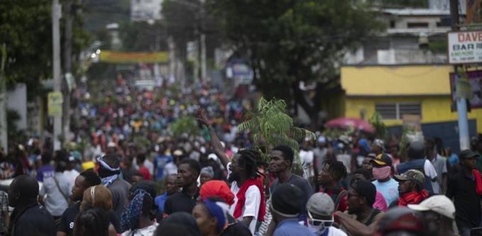 Barricadas en Haití. Foto: AP