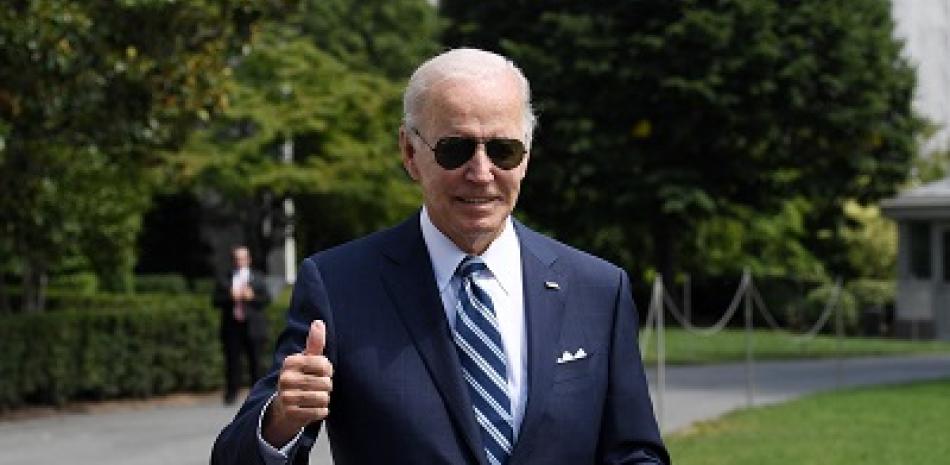 El presidente de los Estados Unidos, Joe Biden, saliendo de Casa Blanca en Washington, DC. Foto: AFP.