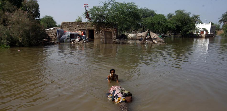 Inundanciones en Pakistán. AP.