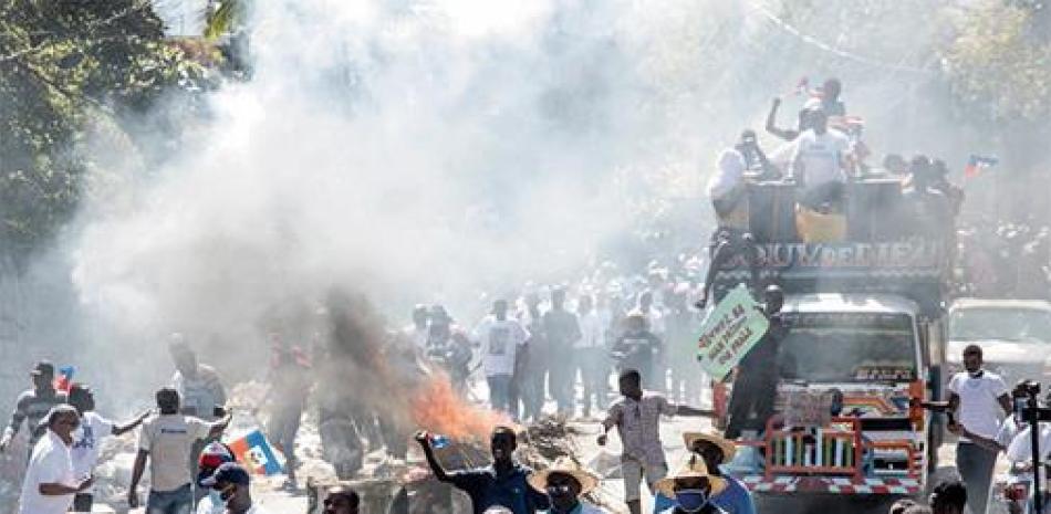 Imagen alusiva a las protestas en Haití, foto de archivo LD