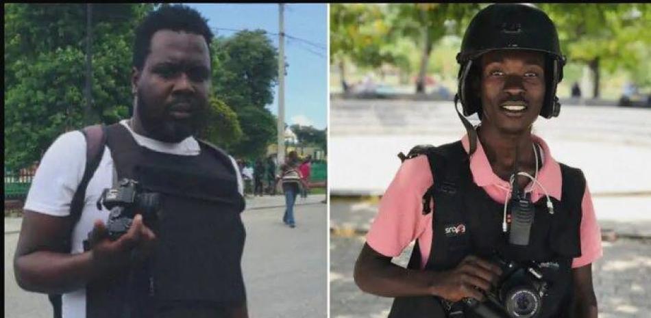 Fotografías de dos periodistas asesinados en Puerto Príncipe, Haití/ fuente externa