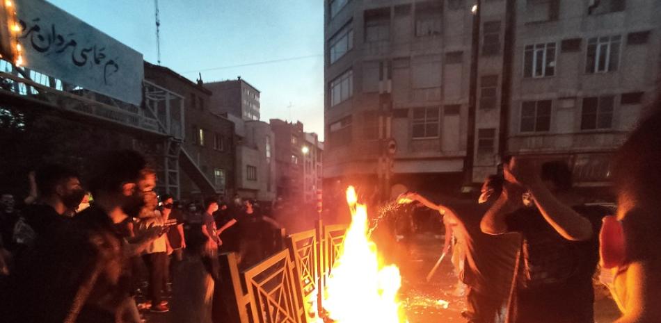 Protestas en Irán. AP.