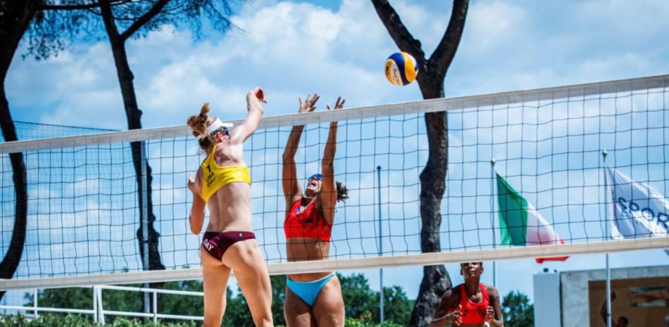Acción de volleyball femenino en la edición pasada.